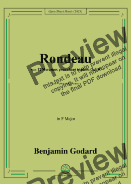 page one of B. Godard-Rondeau,in F Major,Op.10 No.3