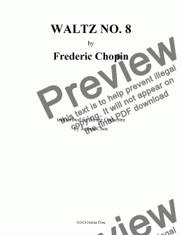 page one of Waltz No. 8 in A-Flat Major, Op. 64/3