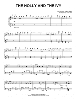 page one of The Holly And The Ivy (Piano Solo)