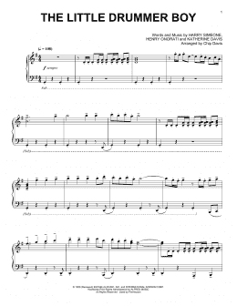 page one of The Little Drummer Boy (Piano Solo)