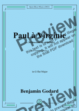 page one of B. Godard-Paul à Virginie,Op.4 No.27,in G flat Major