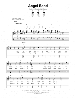 page one of Angel Band (Mandolin)