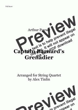 page one of Captain Barnard's Grenadier