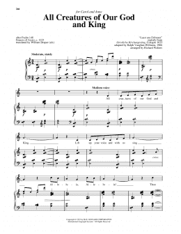 page one of All Creatures Of Our God And King (Piano & Vocal)