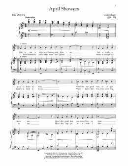 page one of April Showers (Piano & Vocal)