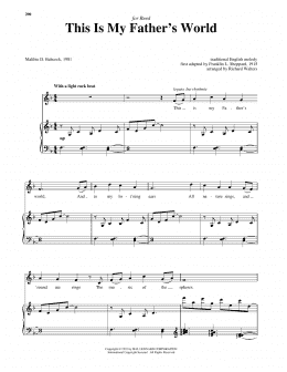 page one of This Is My Father's World (Piano & Vocal)