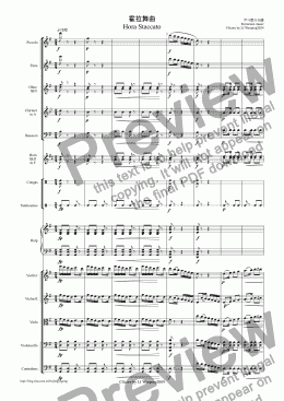 page one of 霍拉舞曲 Hora Staccato