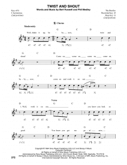 page one of Twist And Shout (Harmonica)