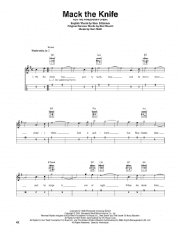 page one of Mack The Knife (Mandolin)