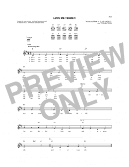 page one of Love Me Tender (Mandolin)