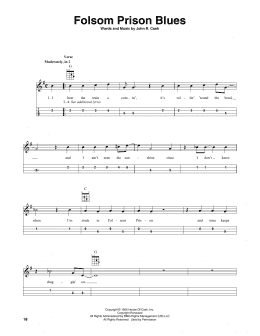 page one of Folsom Prison Blues (Mandolin)