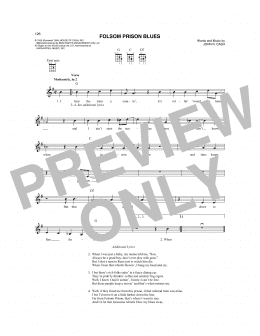 page one of Folsom Prison Blues (Mandolin)