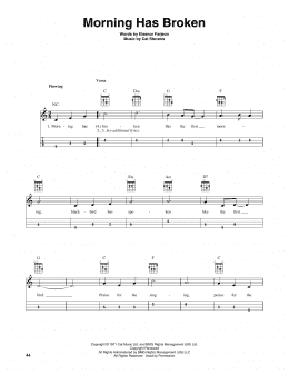 page one of Morning Has Broken (Mandolin)