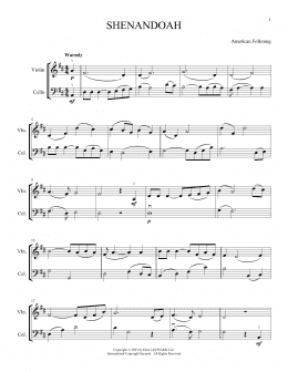 page one of Shenandoah (Instrumental Duet)