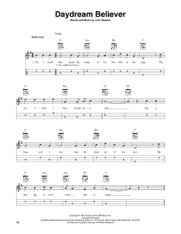 page one of Daydream Believer (Mandolin)