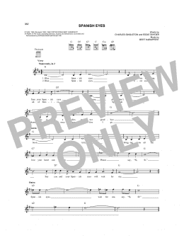 page one of Spanish Eyes (Mandolin)