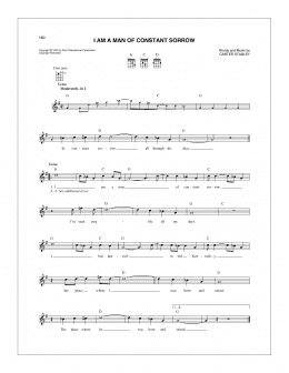 page one of I Am A Man Of Constant Sorrow (Mandolin)