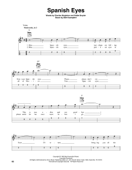 page one of Spanish Eyes (Mandolin)