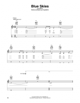 page one of Blue Skies (Mandolin)