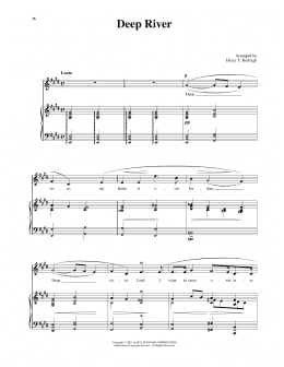 page one of Deep River (Piano & Vocal)