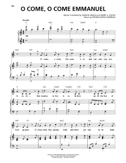 page one of O Come, O Come Emmanuel (Piano, Vocal & Guitar Chords (Right-Hand Melody))