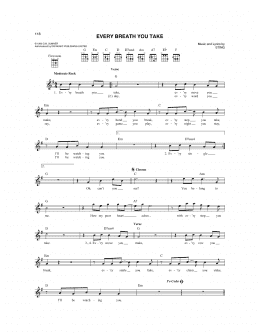 page one of Every Breath You Take (Mandolin)