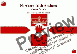 page one of Northern Irish Anthem (''Londonderry Air - Danny Boy'') for Brass Quintet