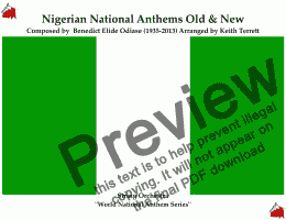 page one of Nigerian National Anthem (Old & New) for String Orchestra