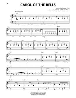 page one of Carol Of The Bells (Piano Solo)