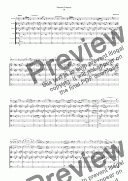 page one of Bassoon Concerto No.1. 3rd Movement