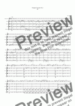 page one of Trumpet Concerto No.3. 3rd movement