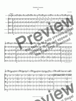 page one of Ukulele Concerto. 3rd movement