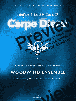 page one of Carpe Diem! (Woodwind Ensemble)