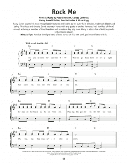 page one of Rock Me (Really Easy Piano)