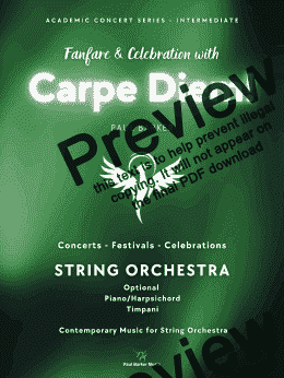 page one of Carpe Diem! (String Orchestra)