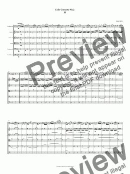 page one of Cello Concerto No.2. 3rd movement