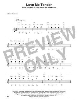 page one of Love Me Tender (Harmonica)