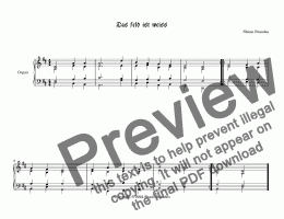 page one of Das feld ist weiss - Chorale Prelude