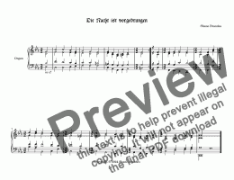 page one of Die Nacht ist vorgedrungen - Chorale Prelude 