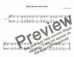 page one of Jesus Christus unser Heiland - Chorale Prelude 