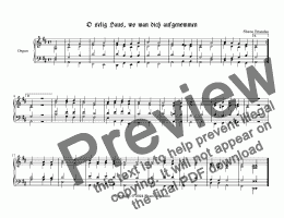 page one of O selig Haus wo man dich aufgenommen - Chorale Prelude