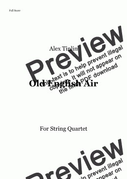 page one of Old English Air