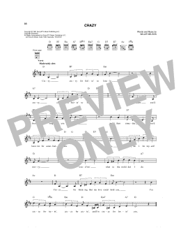 page one of Crazy (Mandolin)