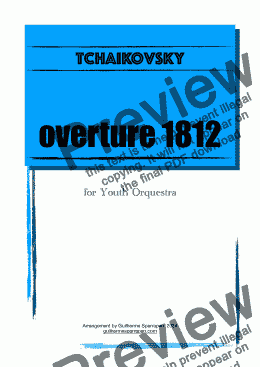 page one of Overture 1812