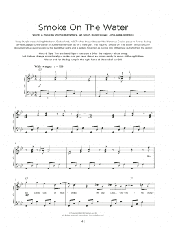 page one of Smoke On The Water (Really Easy Piano)