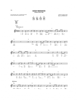 page one of Good Riddance (Time Of Your Life) (Mandolin)