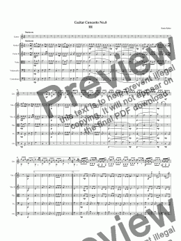 page one of Guitar Concerto No.8. 3rd movement