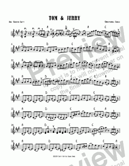 page one of Tom & Jerry - Fiddle Tune