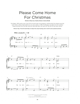 page one of Please Come Home For Christmas (Really Easy Piano)