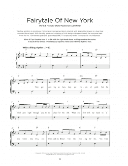 page one of Fairytale Of New York (Really Easy Piano)